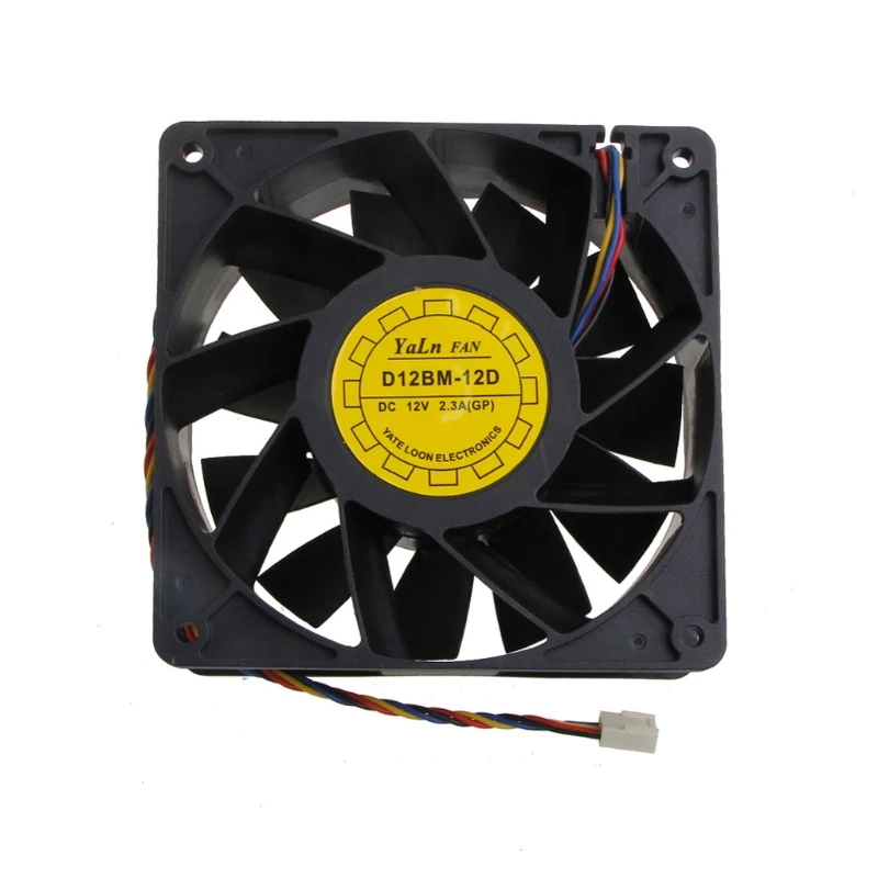 for DC Brushless Fan D12BM-12D 12CM Cooling Fan 120mm DC12V 2.3A CPU Cooler Fan 120x120x38mm 4P Dual Ball Bearing 4700