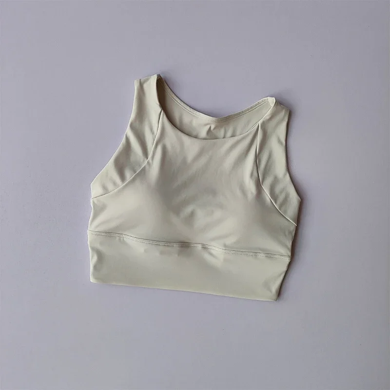 All-in-one Shock-proof Nude Top Sports Vest Gym Running Breathable Full-cup Yoga Vest Gym Clothing Summer New Fitness Bras