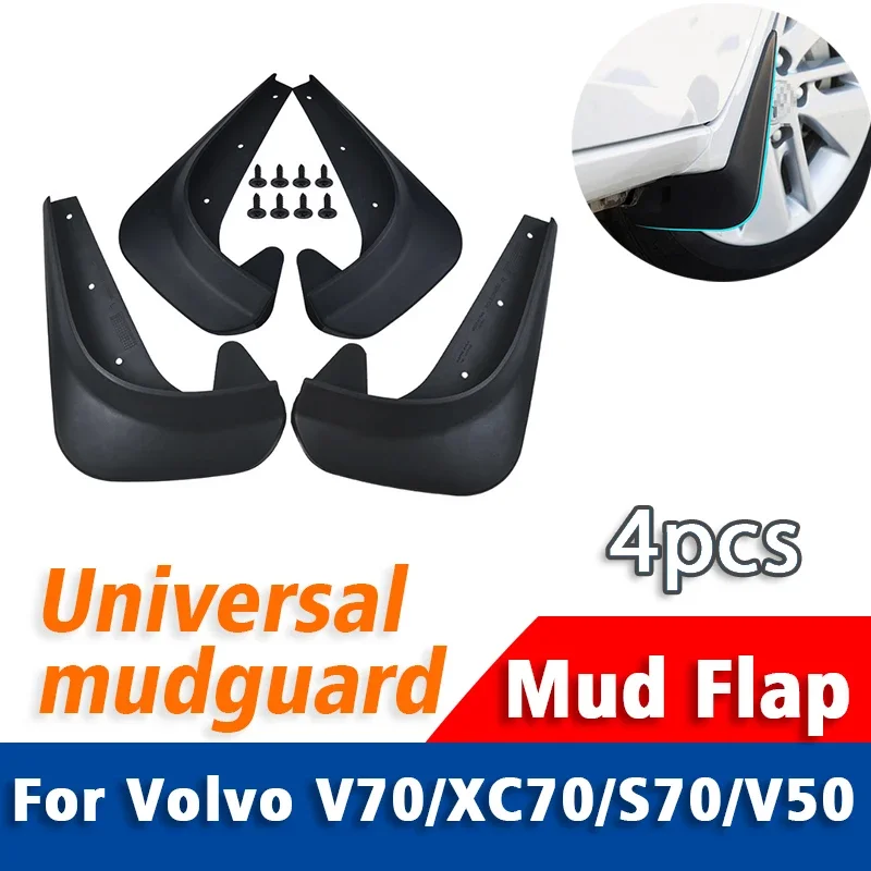 

Front Rear 4pcs FOR Volvo V70 XC70 S70 V50 Universal Mudguard Fender Mud Flpa Guards Splash Mudflaps Car Accessories Mudguards