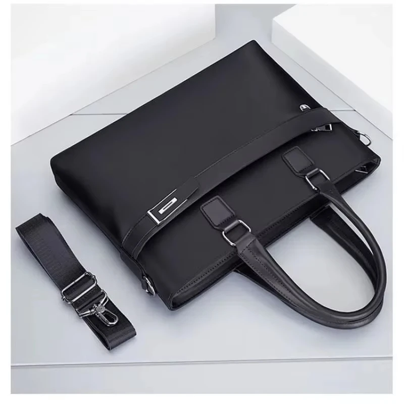 Nuova borsa da uomo in tela impermeabile di grande capacità, borsa a tracolla, borsa a tracolla, valigetta, accessorio da uomo elegante e pratico