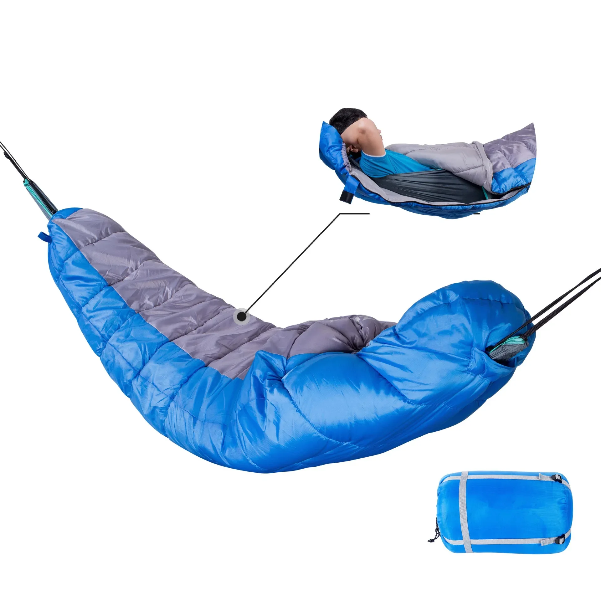 Three-season warm multi-functional separable sleeping bag hammock outdoor sleeping bag hammock