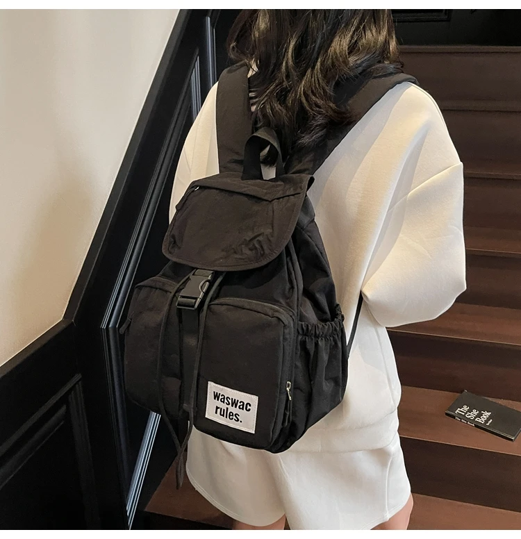 Women's backpacks Casual Nylon Cuter Bag Large Capaci Lightweight Simple Design Double oulder bag for Youth Bolsa Женский рюкзак