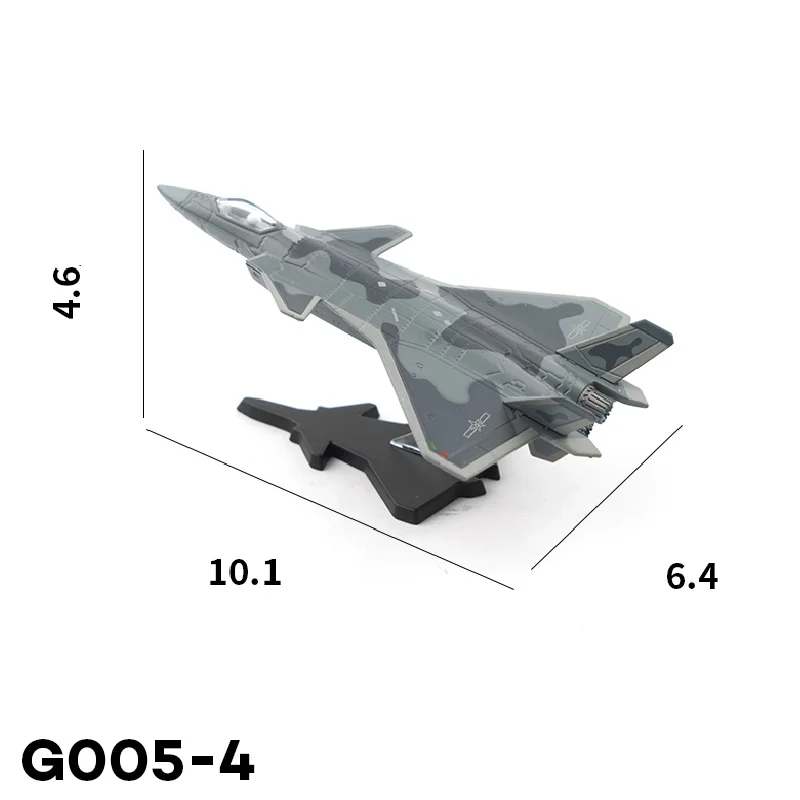 Xcartoys 1:200 J-20 Stealth Fighter G005-4 Diecast simulazione Model Cars Toys