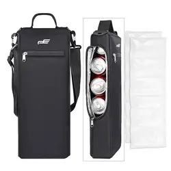 Thickened Golf Cooler Bag 6 Beer Cans or 2 Bottles Insulated Cooler Punch Adjustable Shoulder Strap for Travel Drinks Sports