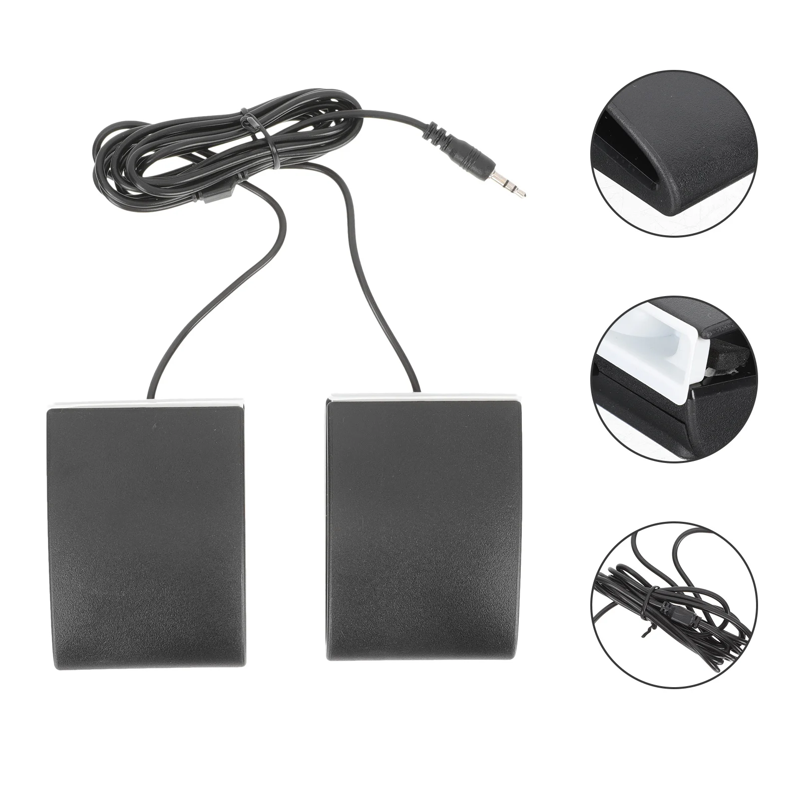 검정색 견고한 전자 드럼 서스테인 페달 두꺼운 미끄럼 방지 디자인 전문 피아노 풋 페달 드럼 액세서리