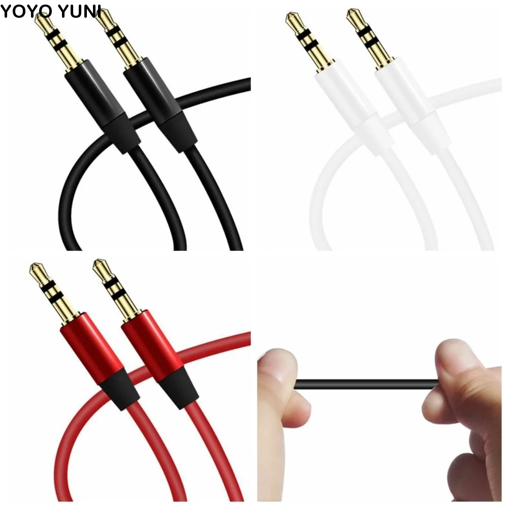 3.5mm Jack Audio Extension Cable Tinned Copper Gold Plated AUX Cable Audio Cable Colorful PVC 3.5 Mm Jacks Speaker Wire
