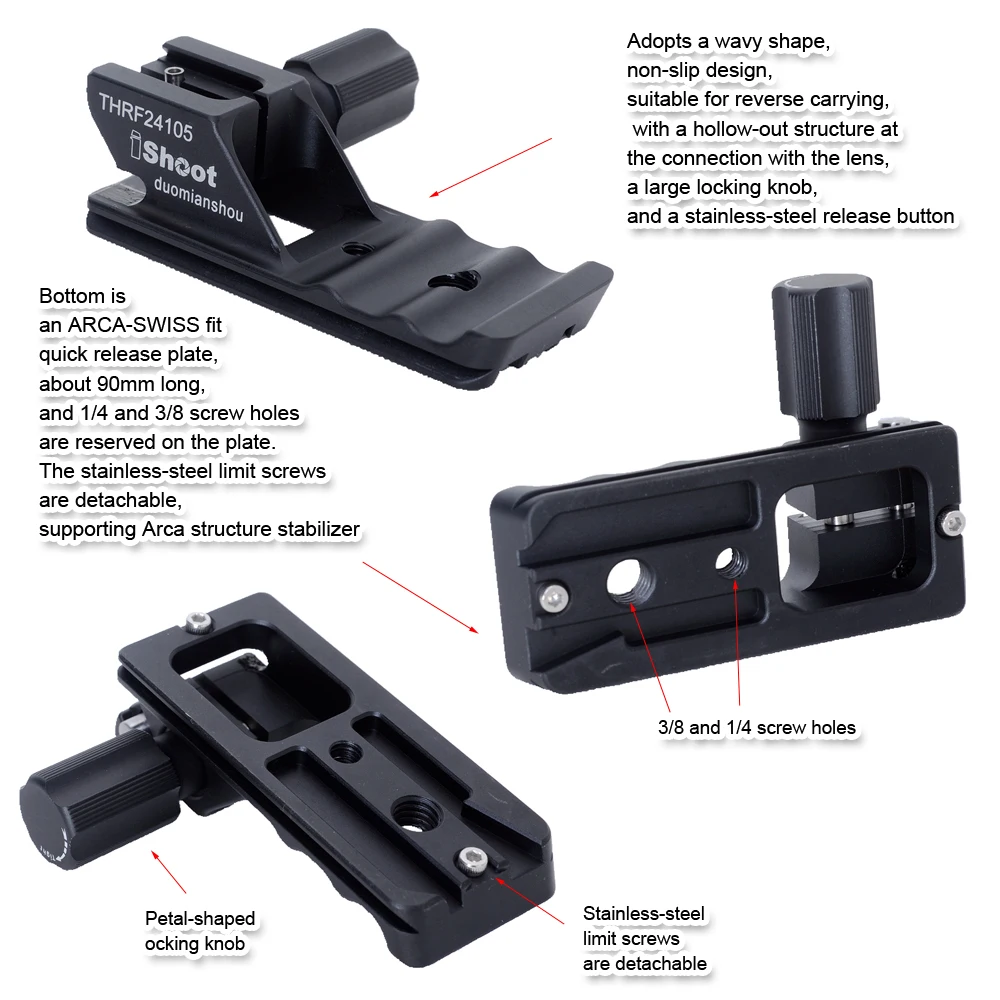 ishoot-三脚マウント-リング-ベース-レンズ-カラー-スタンド-交換用足-canon-rf-70-200mm-f28-l-is-usm-z用
