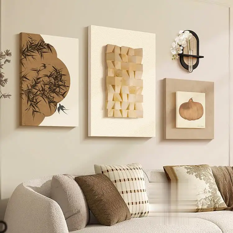 3D three-dimensional mural, French retro sofa background wall hanging