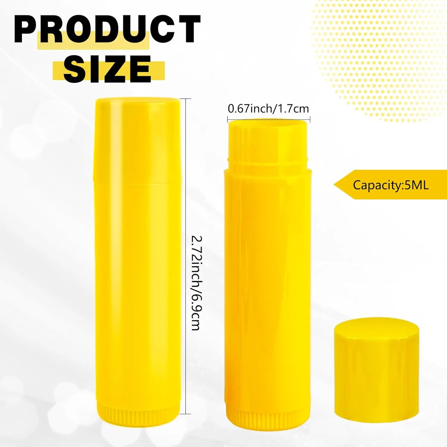 100 Stück 5g Leere Kunststoff-Lippenbalsambehälter, Nachfüllbare Drehbare Lippenstifttuben, DIY Lipgloss-Balsamtuben, DIY Kosmetik Großhandel – Detail 3