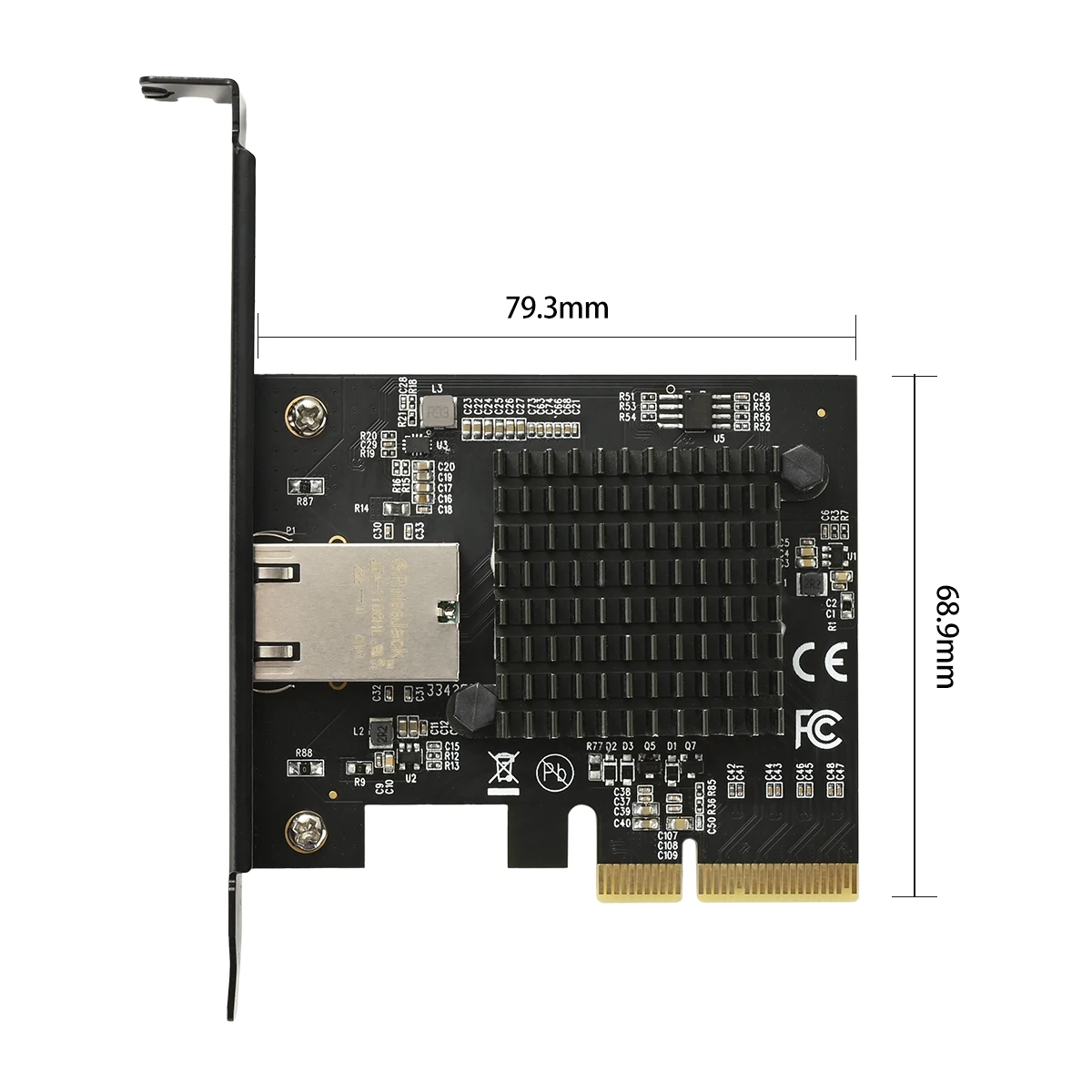 Imagem -04 - Iocrest-interface Ethernet Placa de Rede Lan com Fio 1g 2.5g 5g Lan Win10 10gbps Aqc113 Pcie para Porta Única Rj45 Aqc113