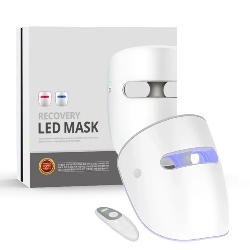 2026 New ModelHome Use 4 Colors Led Face Red Infrared Light Therapy Wireless Led Facial Mask Device