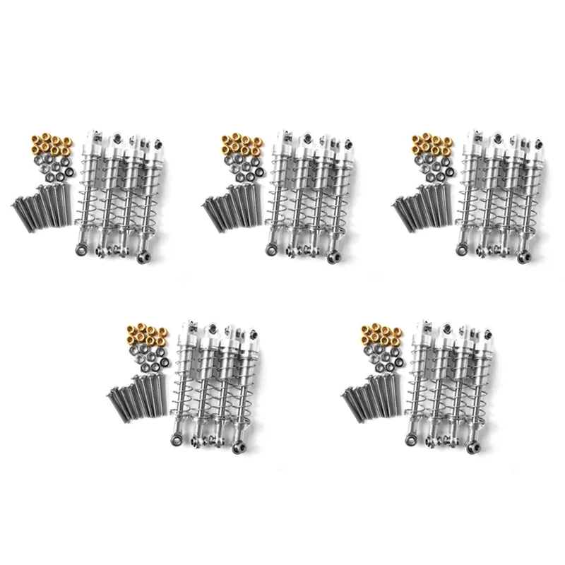 

20Pcs Shock Absorber Damper For WPL C14 C24 MN D90 D91 D99S RC Car Accessories,Silver