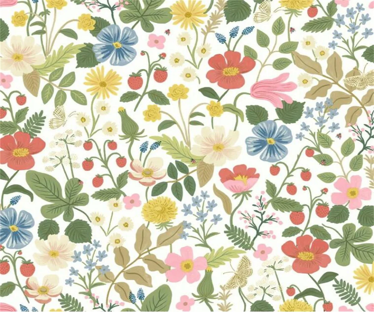 papier peint Custom mural American country hand painted flower bedroom background Decoration Floral hotel bedroom 3d wallpaper
