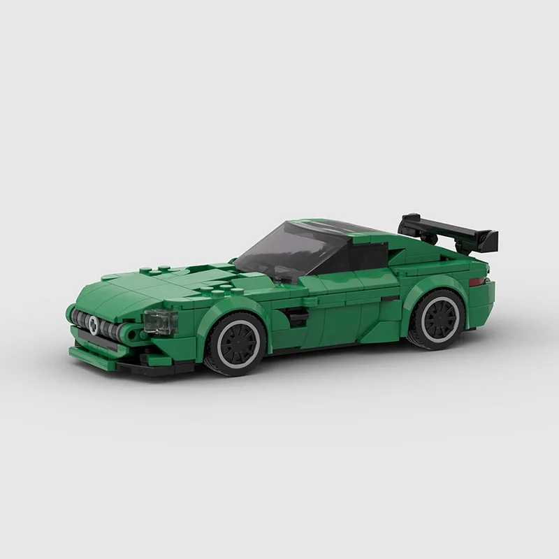 

Наборы строительных блоков MOC Green Super Sports Cars, конструкторы, подарки, игрушки для мальчиков, девочек и взрослых, 369 деталей