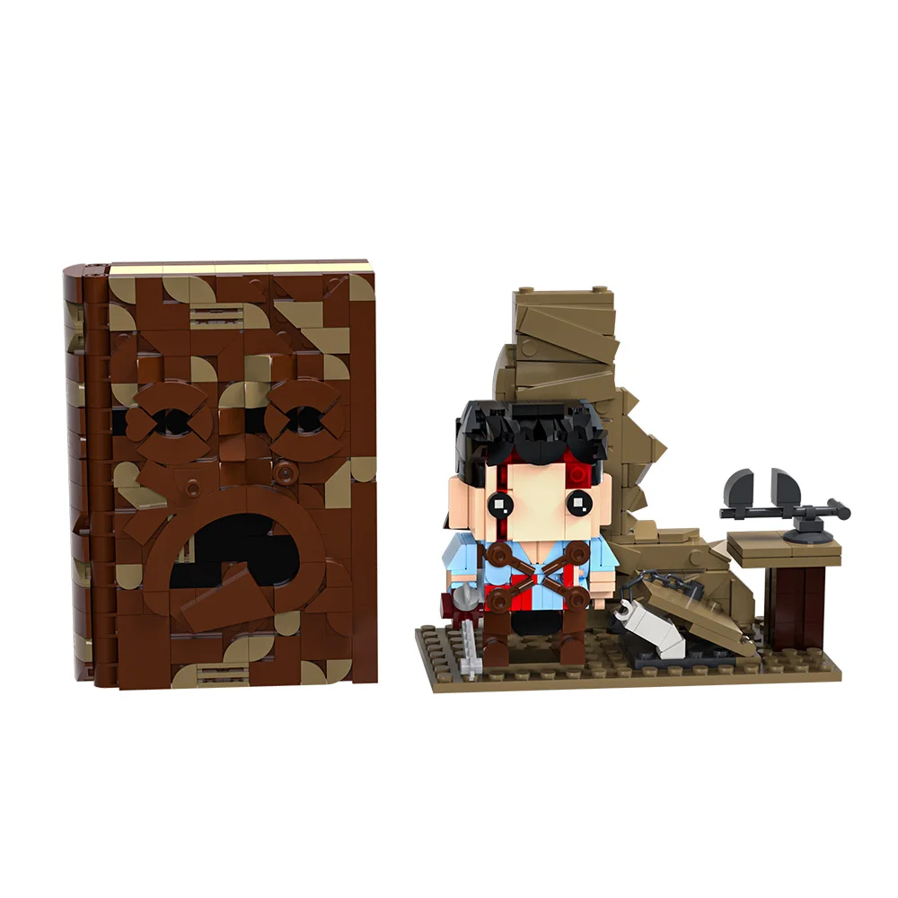 MOC Evil Dead Building Blocks Horror Movie Evil Dead Action Figure and Openable Necronomicon Ex Mortis Bricks Toy Adult Gift