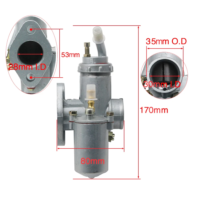 Alconstar Pair of Motorcycle carburetor with Repair kit For BMW R50 R60/2 R69S R12, R1,R71,M72, MW 750 ,Other Retro 750CC Motor