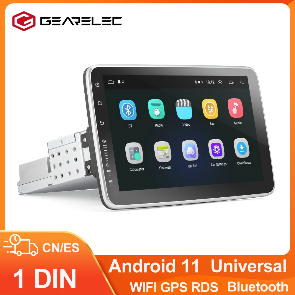 Universal 1Din Car Multimedia Player WIFI/ 4G Android 10 Player 9/10inch Rotatable Touch Screen 2+32G FM Stereo Auto Car Radio