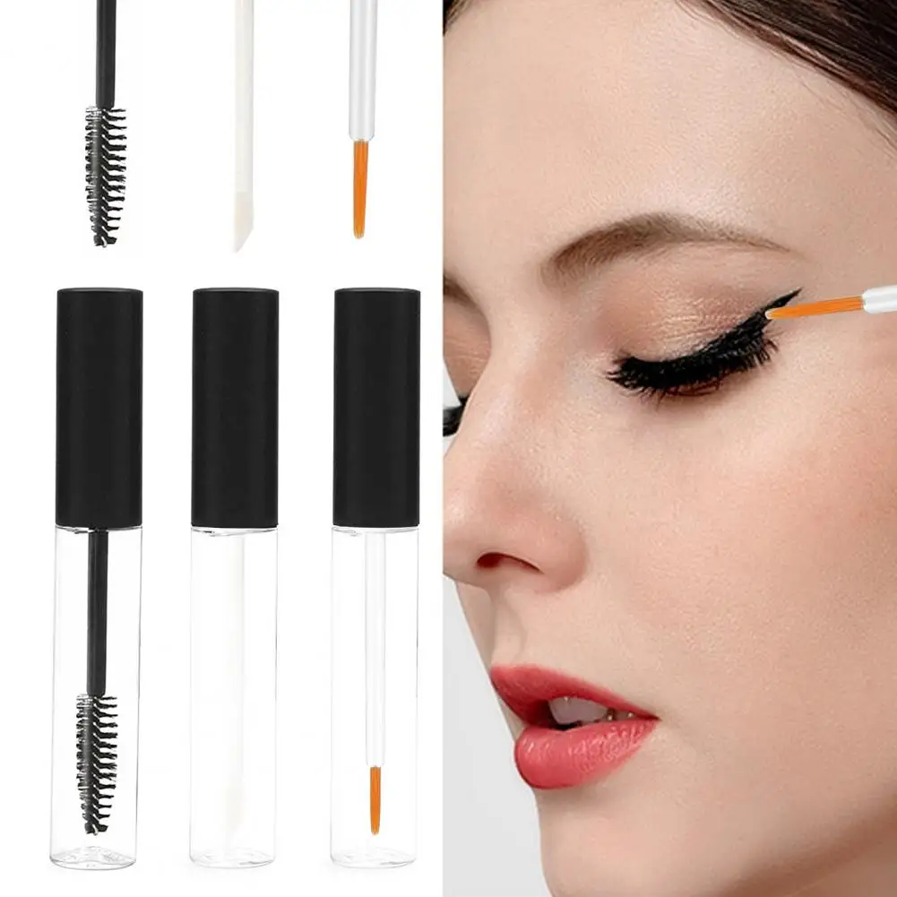 Lightweight Mascara Bottle Empty Mascara Tube Refillable Mascara Bottle Set with Brush for Compact Empty for Home for Beauty