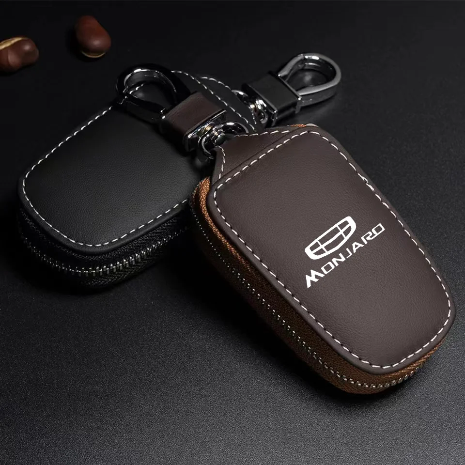 PU Car Remote Key Case Cover Shell keychain protect For Geely Monjaro Xingyue L 2022 2023 2024 Car Accessories