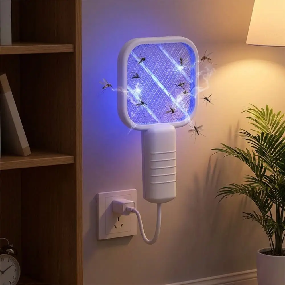 Durable UV Light USB Mosquito Swatter Portable 5 Layer Security Net Mosquito Killer Lamp 2 in 1 Mini Mosquito Trap Bedroom