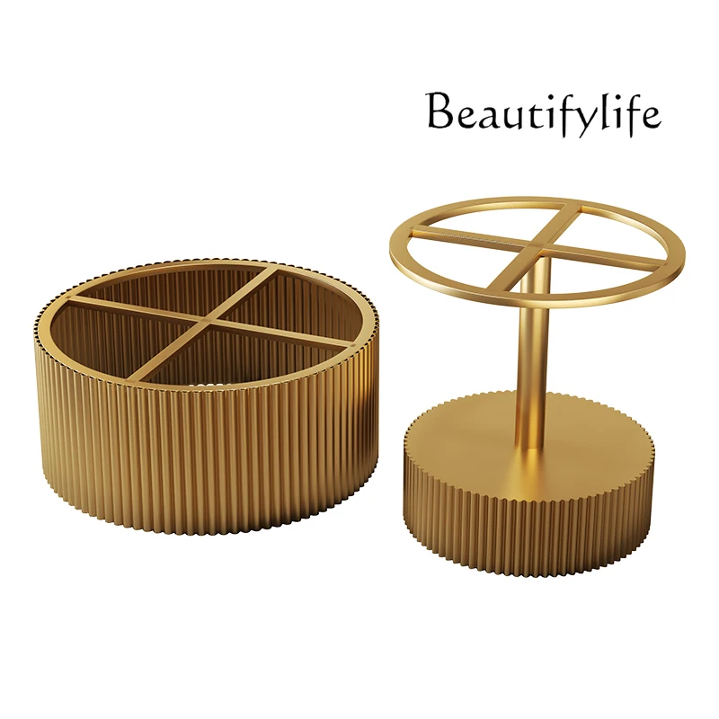 

Round coffee table bracket rock slab marble coffee table base household small apartment sofa corner table support