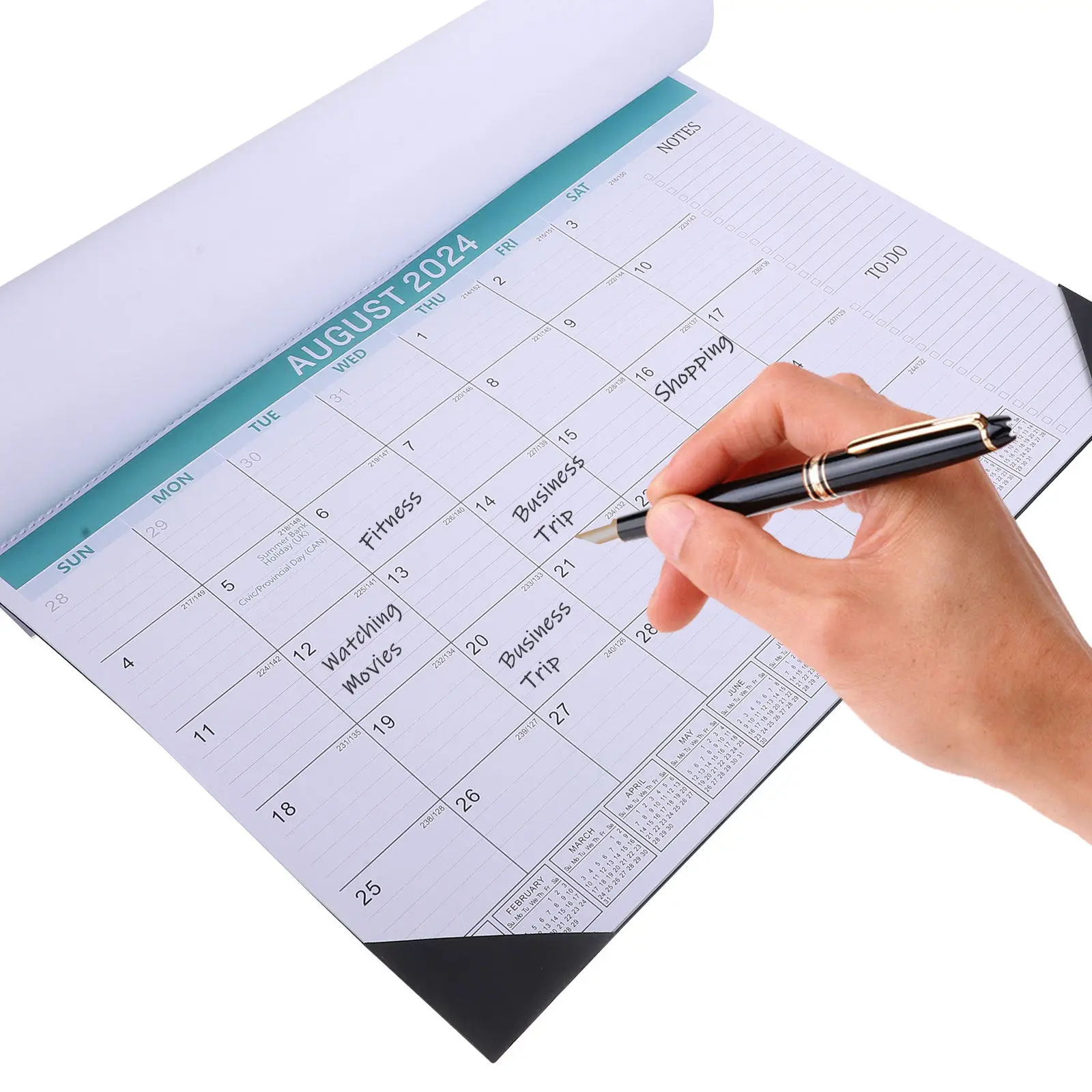 

English Wall Calendar Monthly Organizer 18 Month Hanging Calendar 2024 2025 Yearly Planner Weekly Monthly Family Office Schedule