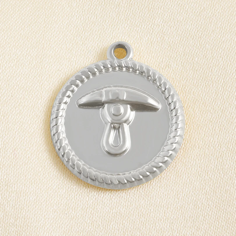 5pcs Silver Color Mutlistyle Cross Bee Grenade Charm Stainless Steel Pendants For Jewelry Making Bracelets Necklace DIY Findings view 6
