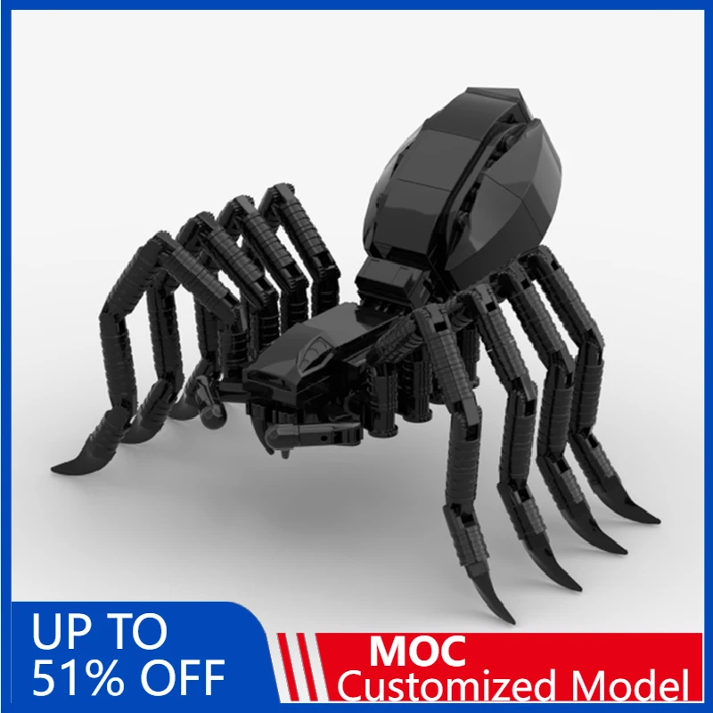 

Набор для сборки 3D-модели паука из 192 деталей MOC, конструктор для творчества, технологичная игрушка, подарок на день рождения для детей