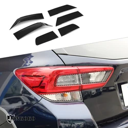 For 2018-2022 Subaru XV Tail Lights Trim Cover Car Exterior Styling Accessories Transparent Grey Tail Lights Smoked Black Shell