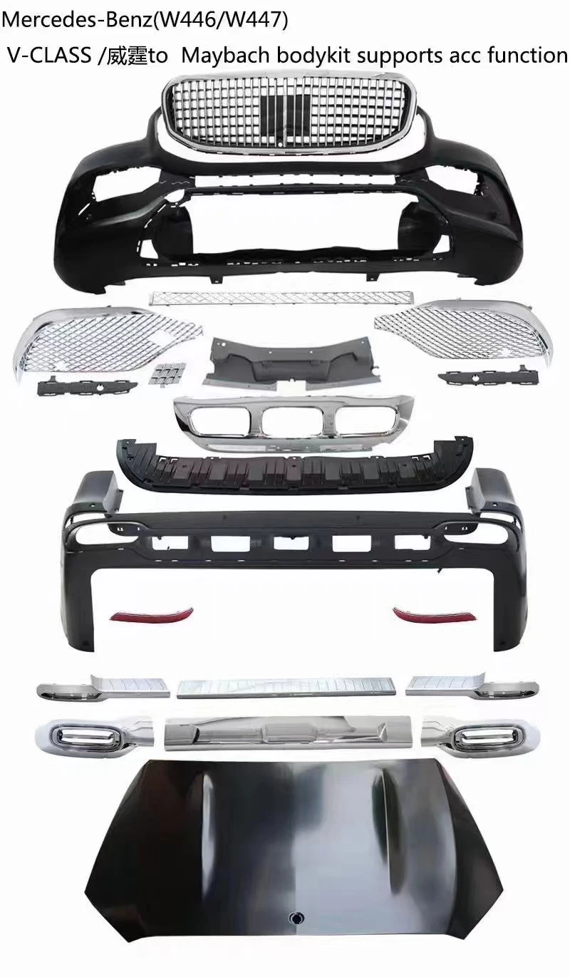 Hot Sale Luxury Exterior Upgrade Kit  to Maybach Style for Mercedes V Class Vito Metris V250 V260 W447