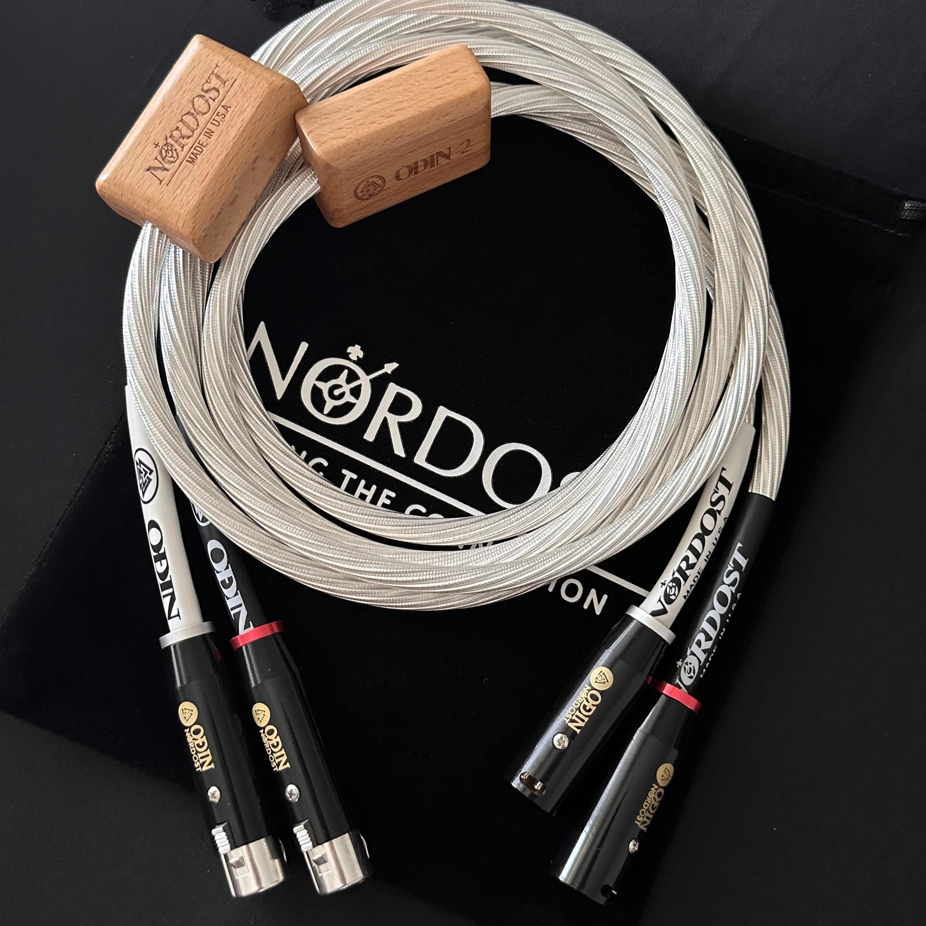 Een Paar Nordost Odin 2 Audiokabel Hifi Xlr Naar Xlr Gebalanceerde Lijn Audiofiele Versterker Mixer Interconnect Draad