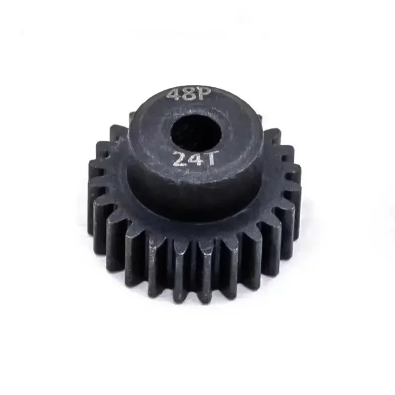 Engrenage de moteur à pignon métallique en acier noir, 3.175mm, 48DP, 12T, 13T, 14T, 15T, 16T, 17T, 18T, 19T, 20T, 22T, 24T, 25T, adapté au modèle de voiture RC 1/10