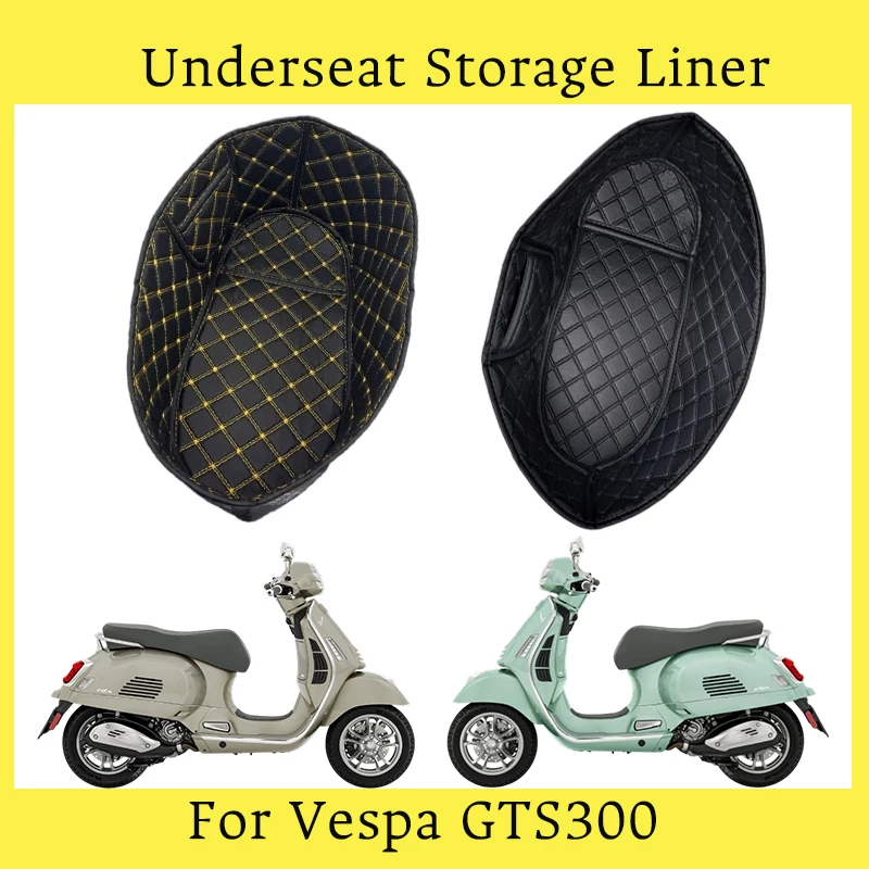 

Underseat Storage Liner Pad for Vespa GTS 300 Motorcycle Accessories Scooter Accessories Seat Compartment Insert Mat Liner