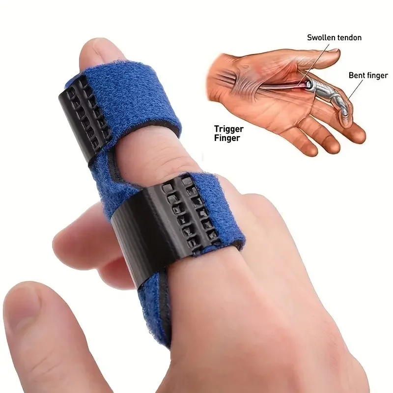 1Pc Adjustable Finger Splint with Lightweight Aluminum Base - Provides Support and Relief for Injured Fingers - Fits 40-80kg