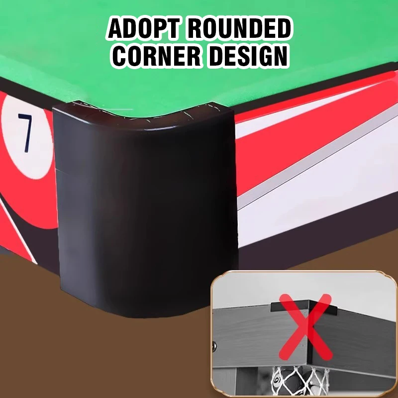 Mini Pool Table Set Portable Assembly Kids Toys 16 Balls Triangle Wood Tabletop Billiards Game Table Girls Home Traveling Party