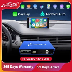 Wireless CarPlay Android Auto Interface for Audi Q7 2016-2018, with Mirror Link AirPlay RearCamera Navigation CarPlay Functions