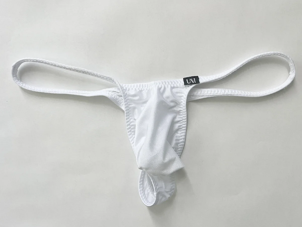 3D Stereo Pouch Sexy Men Thong Panties High Elastic Nylon Low Waist Comfortable Male G String Underwear