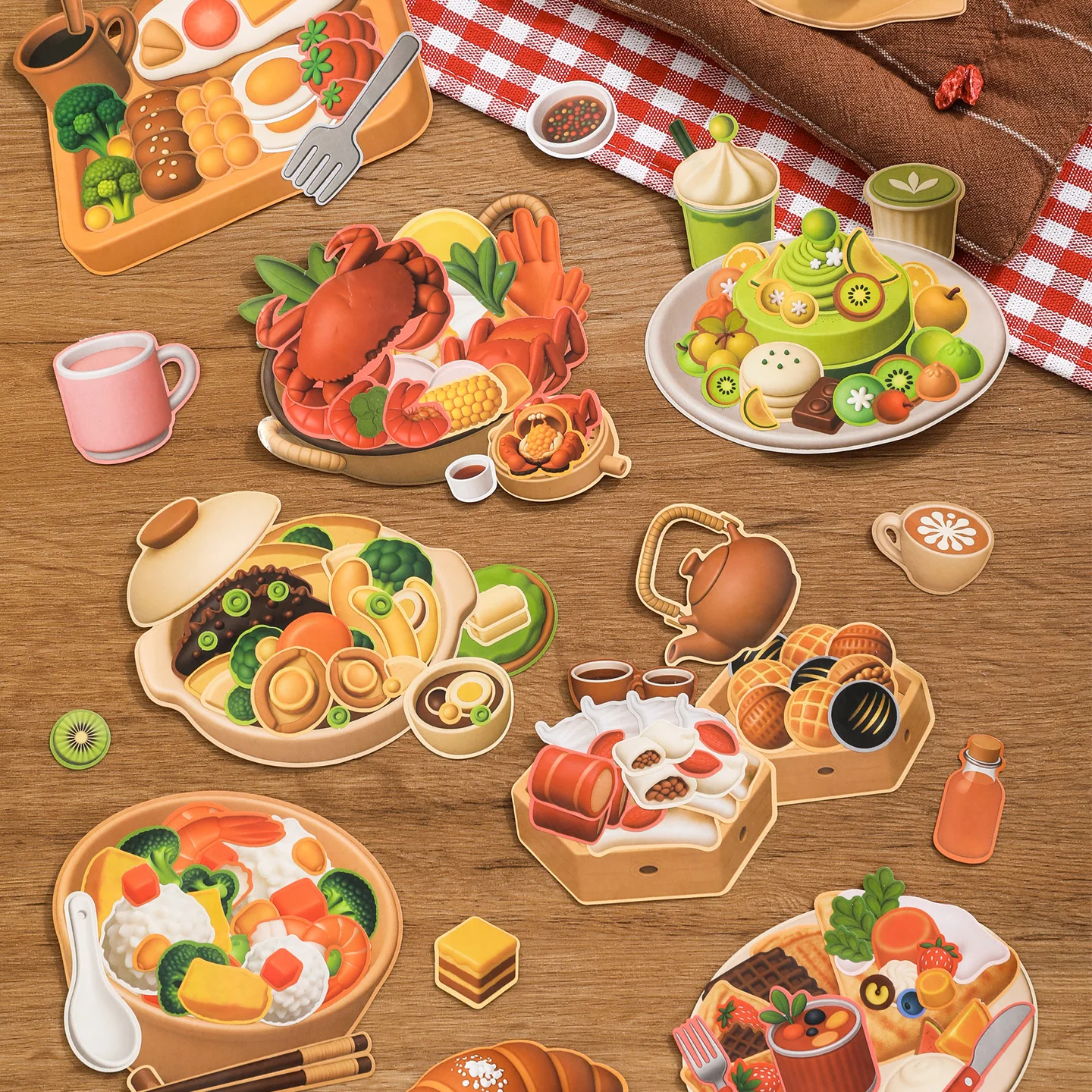 

18 Pcs/cute Japanese copperplate paper stickers girl's diary phone case DIY scrapbook stickers Kawaii decorative stickers gifts