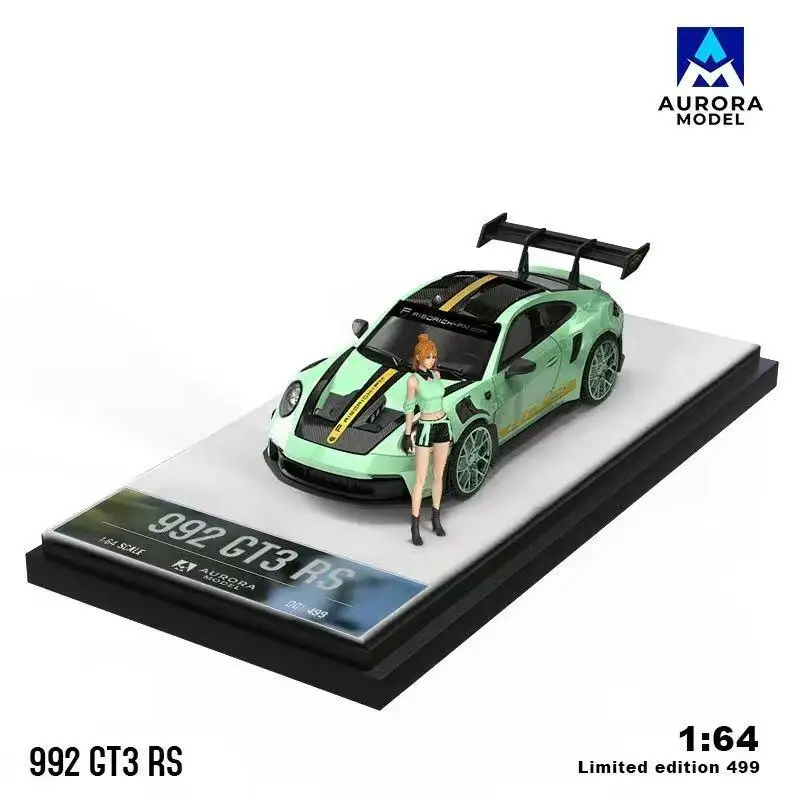 Aurora Model 1:64 RS GT3 Die-Cast Car Model Miniature Gifts