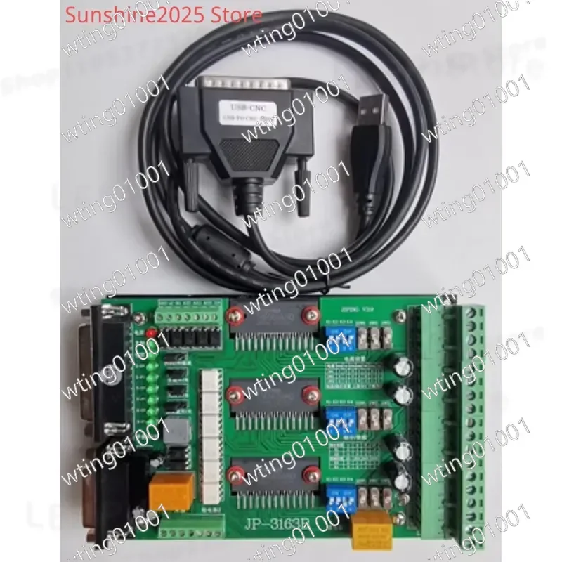 for USB CNC Router Engraver Milling Device Compatible with Mach3 Control Software JP-3163B Three Axis Gantry Structure Motion