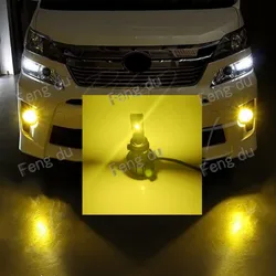 2pcs Car LED Fog Lamp Light Bulbs Front bumper lamp White Bar spotlight For 2002-2017 Toyota ALPHARD VELLFIRE 10 20 30 Series