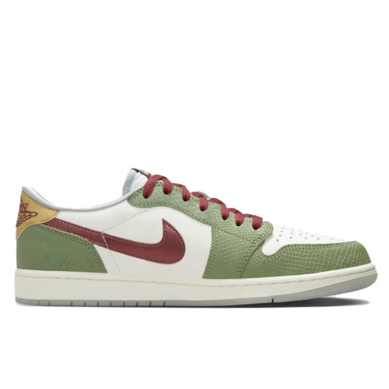 Nike Air Jordan 1 Retro Low Men Woman Basketball Shoes Classic Lucky Green Leather Comfortable Sports Casual Skateboard Sneakers