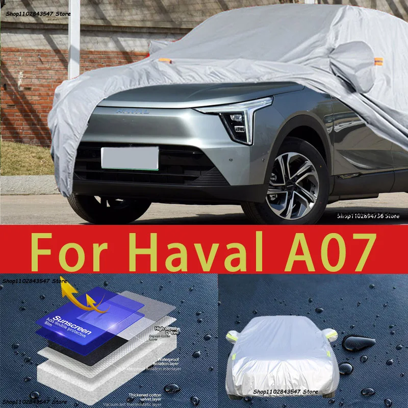 

For Haval A07 Outdoor Protection Full Car Covers Snow Cover Sunshade Waterproof Dustproof Exterior Car accessories