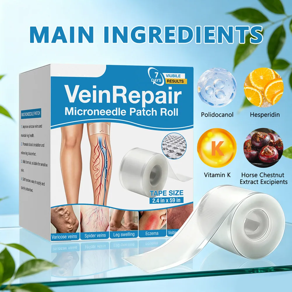 1-10PCS 7 Days Visible Results Vein Repair Microneedle Patch Improve Varicose Veins And Maintain Leg Health Quickly Absorbed