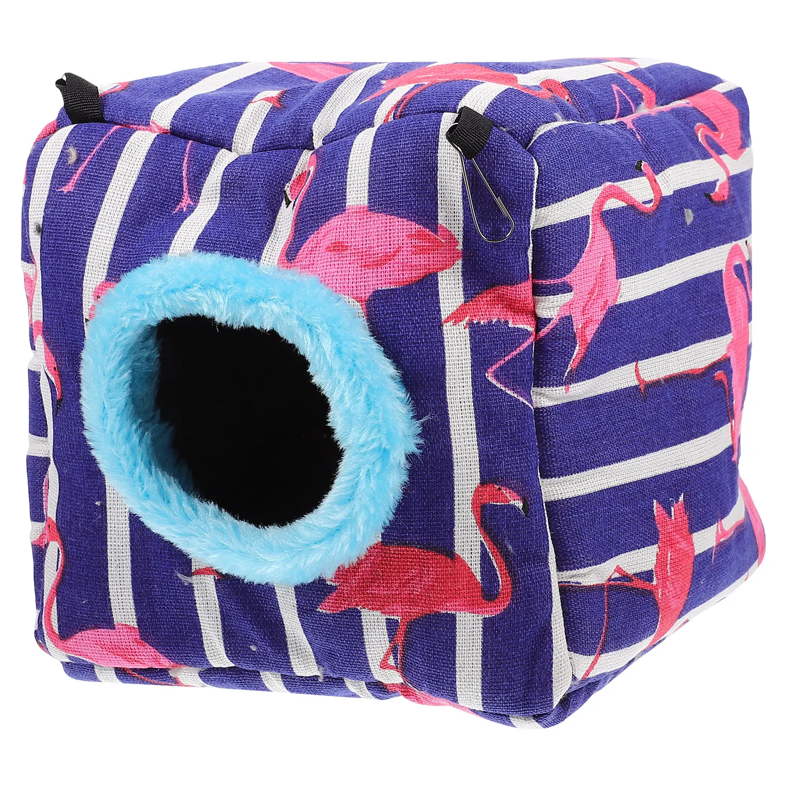

Golden Flower Nest Warm Cotton Hamster Hideout Guinea Pig Hedgehog House Yurt Style Durable Hook Design Winter Supply