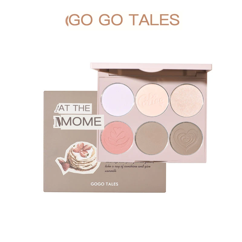 

GOGO TALES Gogo Dance Six-color Contouring Plate Matte High-gloss Shadow Blush