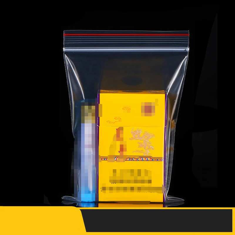 100 STKS PE Ritssluitingszak Transparante Plastic Zakken Sieraden Zip Ritssluiting Hersluitbare Poly Doorzichtige Verpakking Zakken Verschillende Grootte