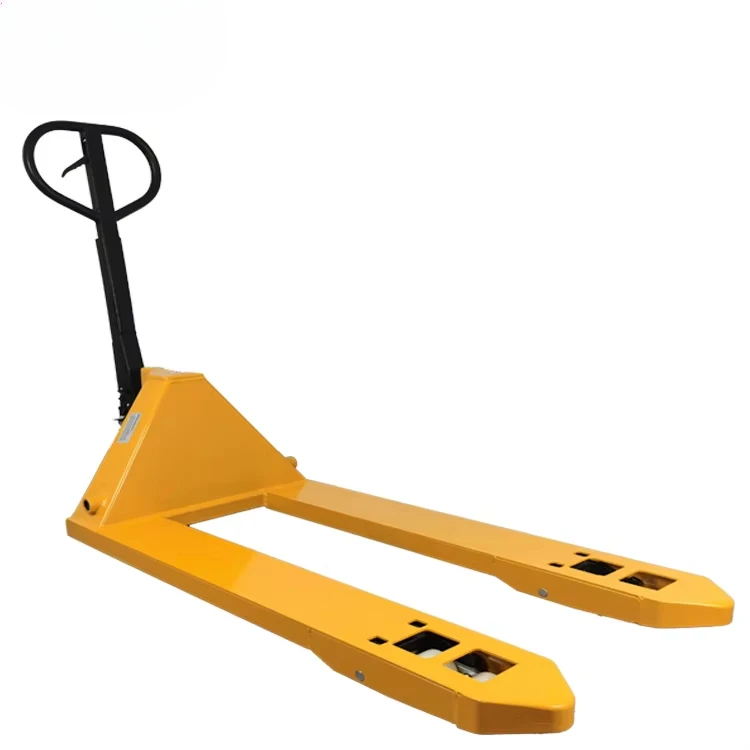 OEM-Trolley-Handgabelstapler für Lager und Logistik. Robuste 5-Tonnen-Stahl-Palettenheber-Maschine mit Skate