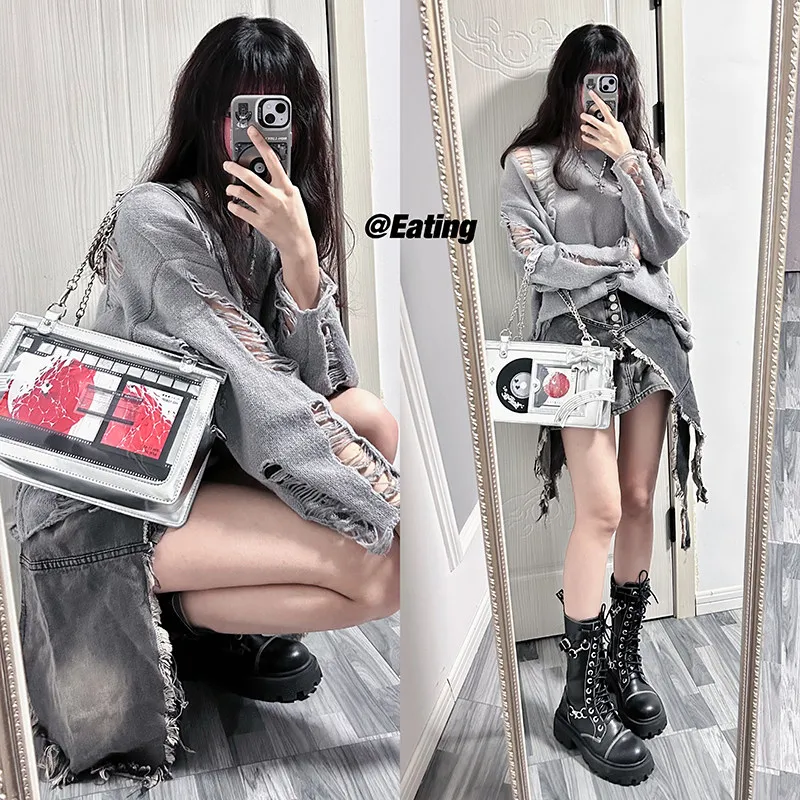 Cute Ita Bag Crossbody Bags for Women One Shoulder Bags for Women's Messenger Bag with Window