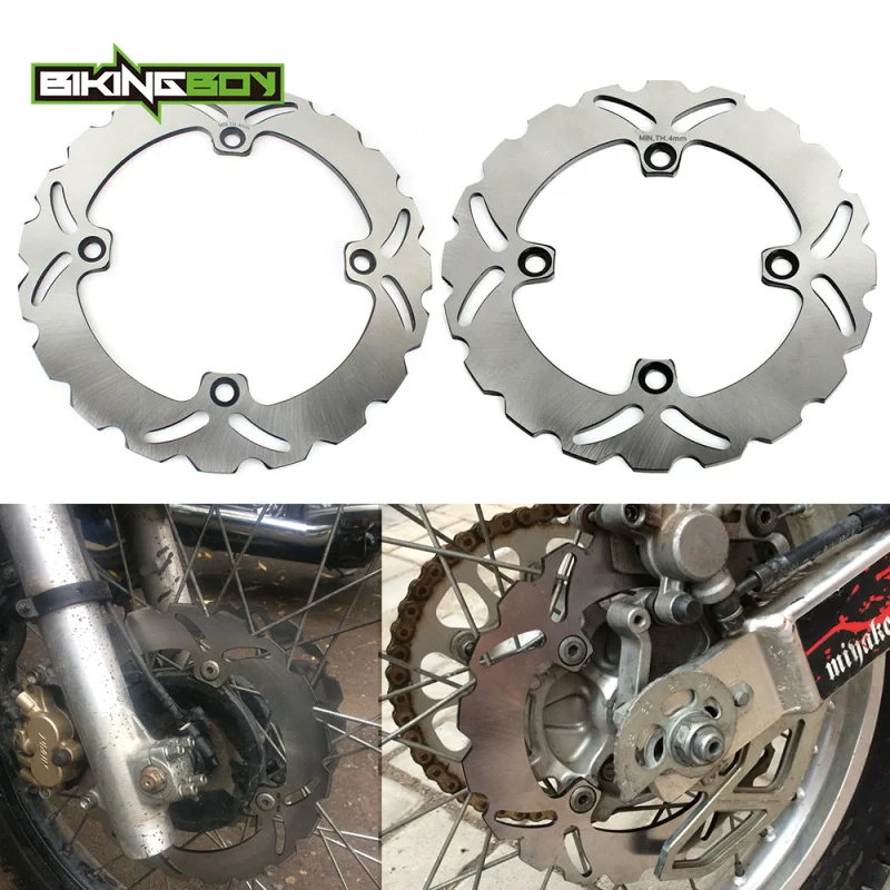 BIKINGBOY For XR650L 93-21 94 95 96 97 98 99 00 01 02 03 04 05 06 NX650 Dominator 88 89 90 91 92 Front Rear Brake Discs Rotors